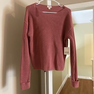 Brand new with tags mauve knit sweater